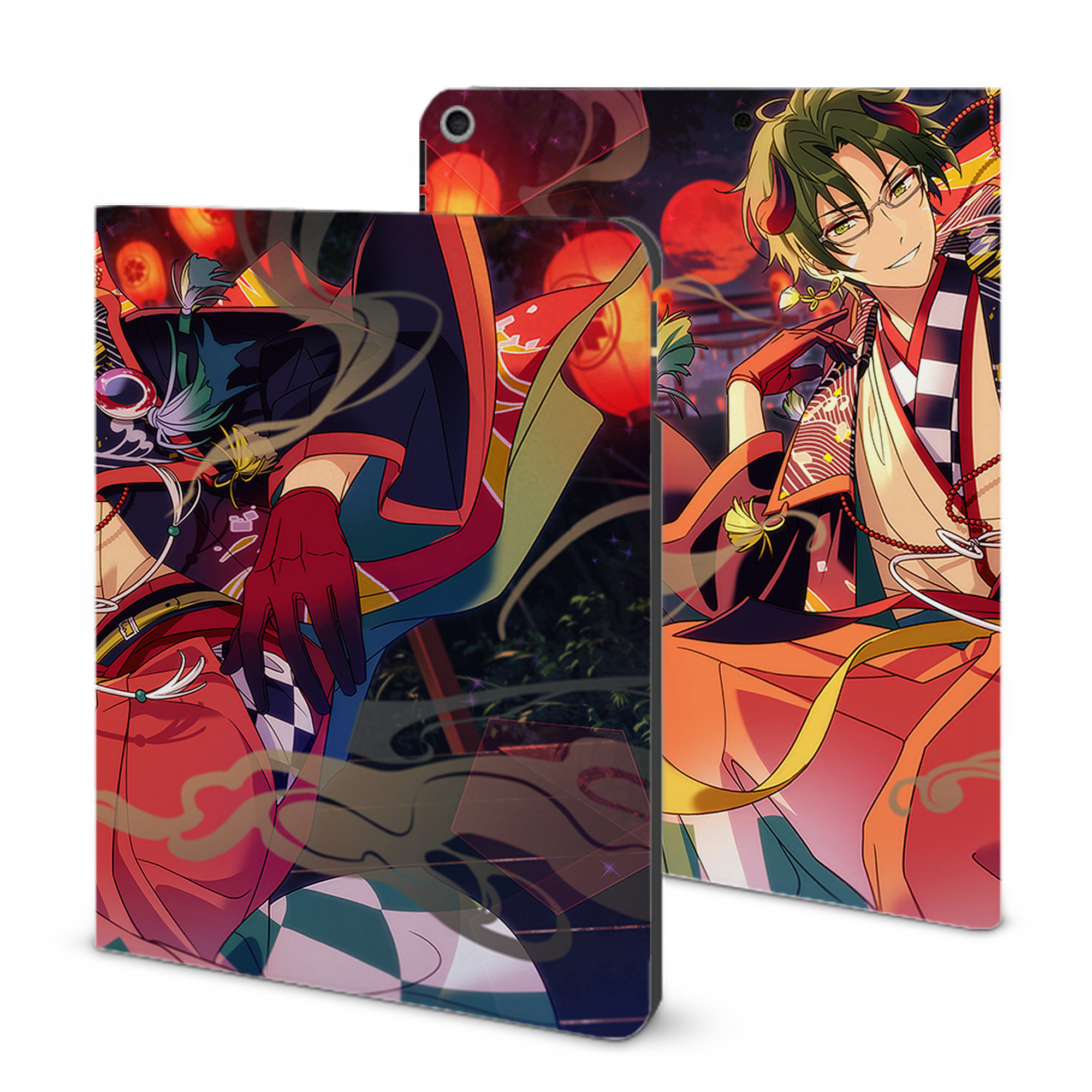 （画像用） あんさんぶるスターズ! Ensemble Stars IPad ケース ブック型 PUレザー TPU 耐衝撃 軽量 薄型 ペン収納なし 全面保護 IPad 各モデル対応